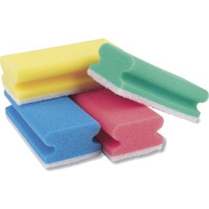 Scheuerschwamm rot/weiß