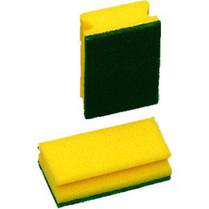 Scheuerschwamm gelb/grün
