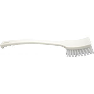 Hygiene-Stielbürste, PBT, langer Stiel, weiß