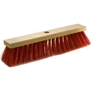 Straßenbesen 40 cm Flachholz, ohne Gewinde