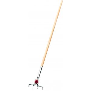 Besenstiel, Holz 4-Loch