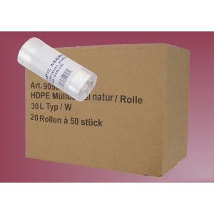 Müllbeutel 30 Ltr._weiß/transparent