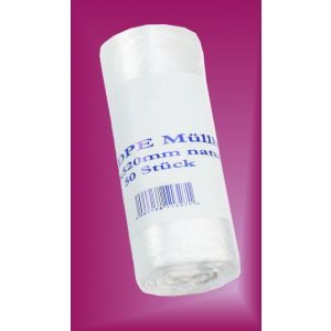 Müllbeutel 30 Ltr._weiß/transparent