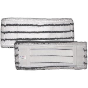 Microborstenmopp 40 cm mit Taschen weiß/grau ZEBRA