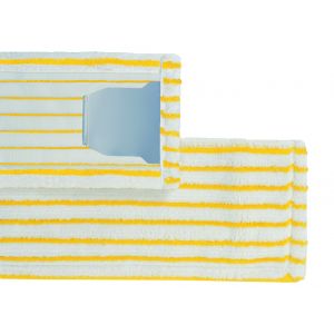 Microborstenmopp 40 cm mit Laschen weiß/gelb