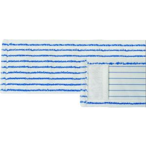 Microborstenmopp 40 cm mit Taschen weiß/blau