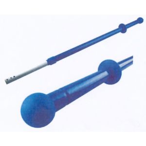 Alu-Teleskopstiel für Klapphalter mit drehbarer Gummikugel